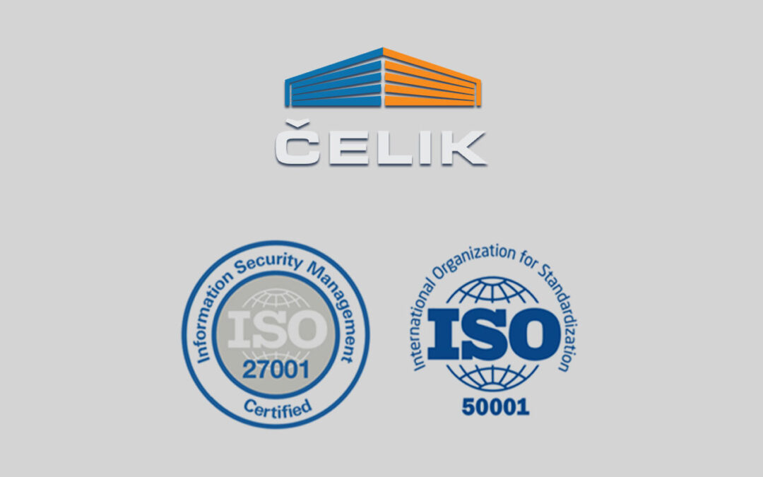 Certification according to ISO 27001 and ISO 50001 standards